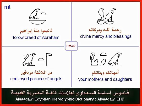 25 - Common Egyptian Hieroglyphic Words and Expressions