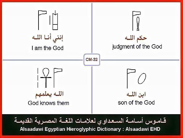 25 - Common Egyptian Hieroglyphic Words and Expressions