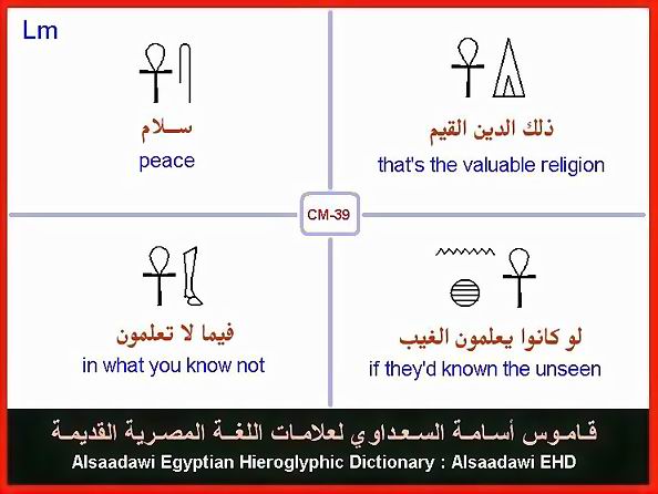 25 - Common Egyptian Hieroglyphic Words and Expressions