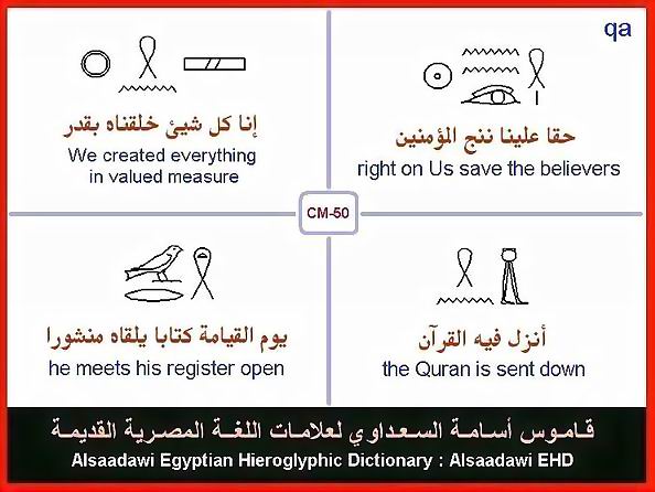 25 - Common Egyptian Hieroglyphic Words and Expressions