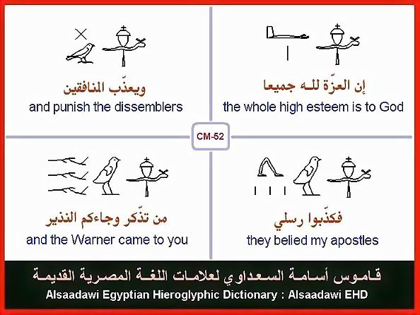 25 - Common Egyptian Hieroglyphic Words and Expressions