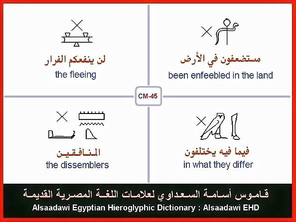 25 - Common Egyptian Hieroglyphic Words and Expressions