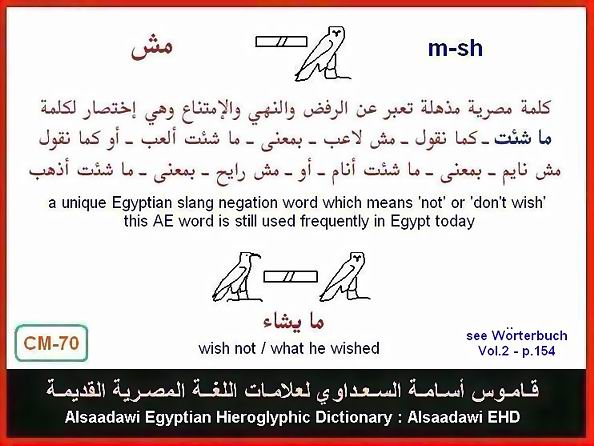 25 - Common Egyptian Hieroglyphic Words and Expressions