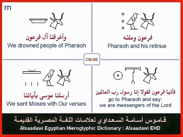 25 - Common Egyptian Hieroglyphic Words and Expressions