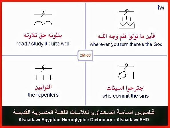 25 - Common Egyptian Hieroglyphic Words and Expressions
