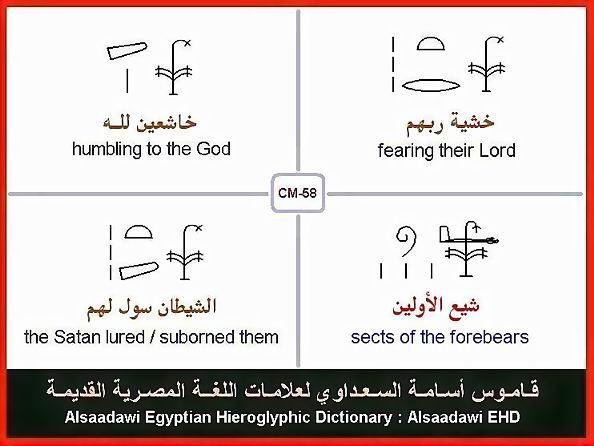 25 - Common Egyptian Hieroglyphic Words and Expressions