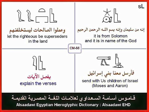 25 - Common Egyptian Hieroglyphic Words and Expressions
