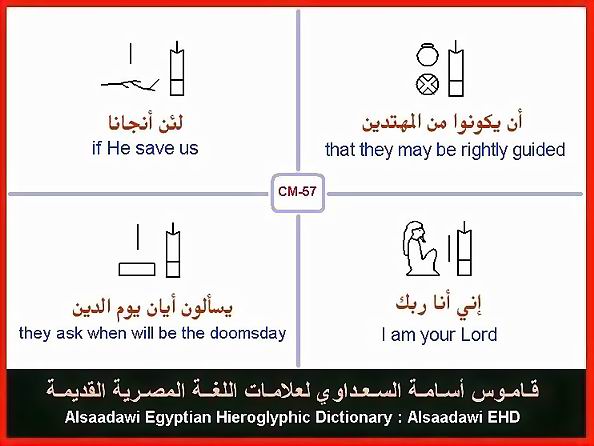 25 - Common Egyptian Hieroglyphic Words and Expressions