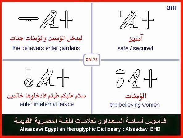 25 - Common Egyptian Hieroglyphic Words and Expressions